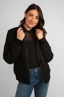 Quilted Bomber Jacket