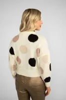 Polka Dot Cropped Sweater