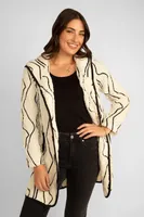 Long Hooded Fleece Jacket