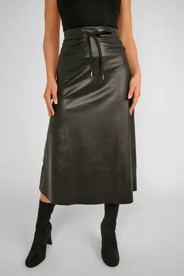 Faux Leather Skirt