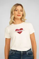 Unique Esqualo Heart T- Shirt