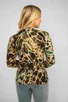 Animal Print Lightweight Sweater