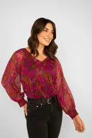 Floral Print Blouse