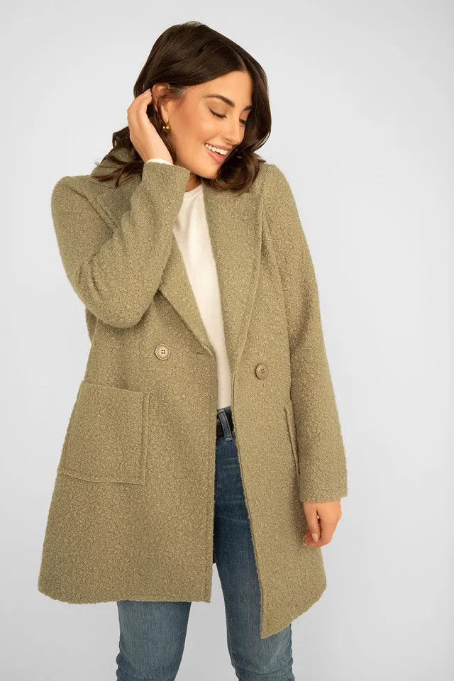 Boucle Chunky Wrap Jacket