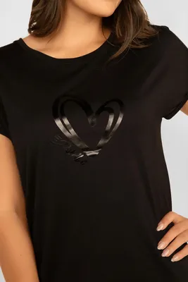 Heart Graphic Esqualo T- Shirt