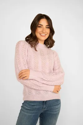 Lightweight Cable Knit Sweater