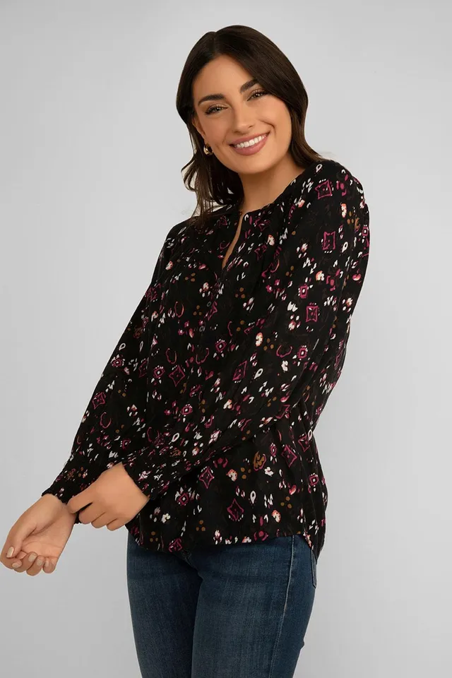 Bella Long Sleeve Smocked Floral Blouse, Shop Now at Pseudio!