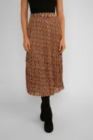 Printed Midi Skirt