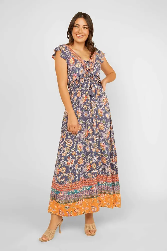 Floral Printed Maxi Dress