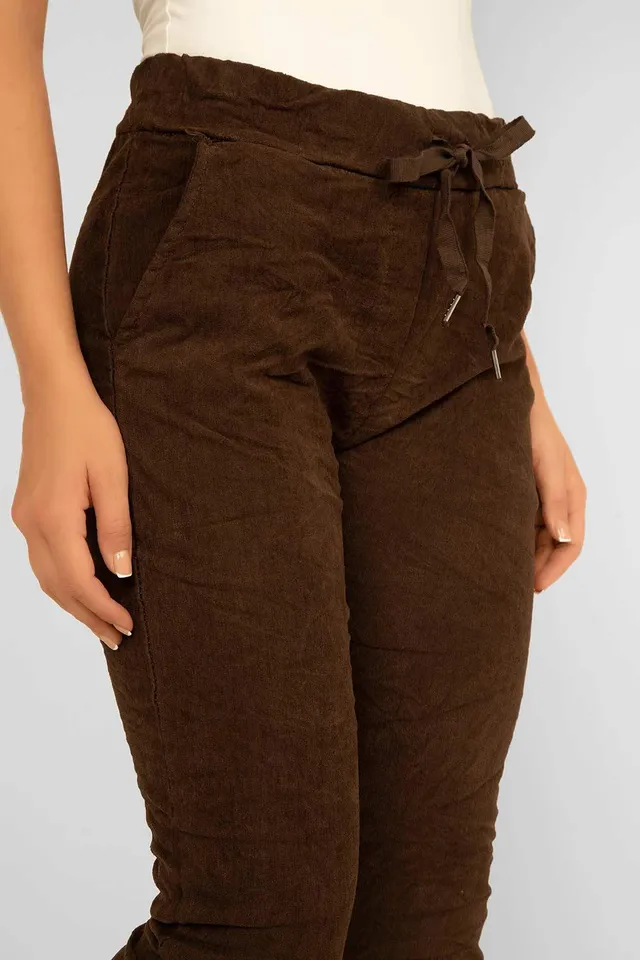 Alfie Pull-On Slim Pant in Microtwill