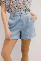 Chambray Shorts