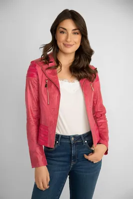 Pink Moto Jacket