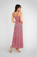 Floral Halter Neck Dress