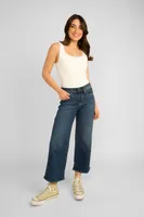 Ava Mid Rise Wide Leg Pull- On Jeans