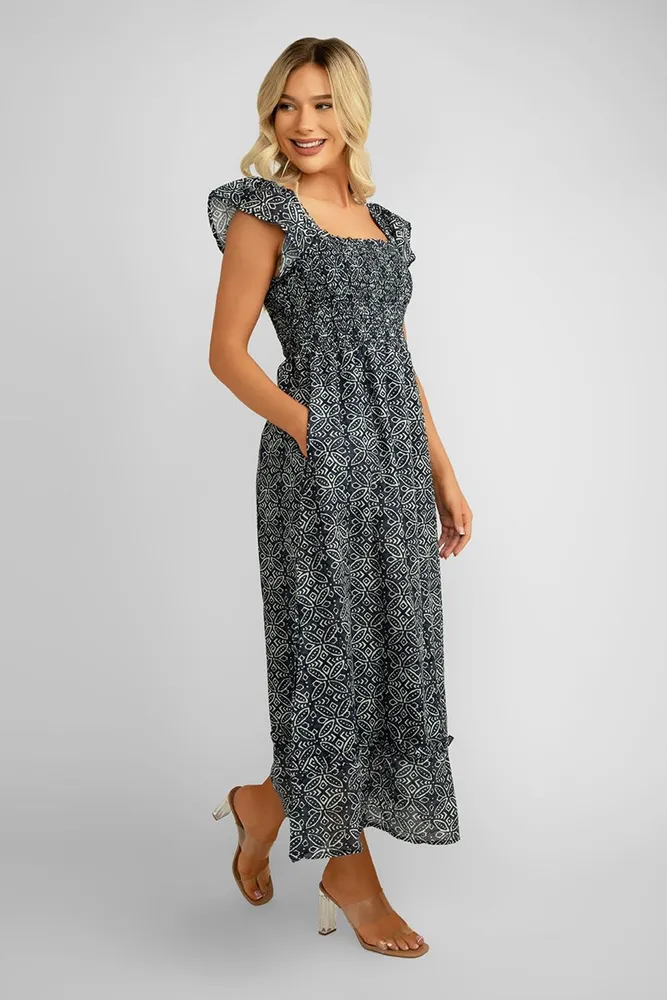 Printed Maxi Dress