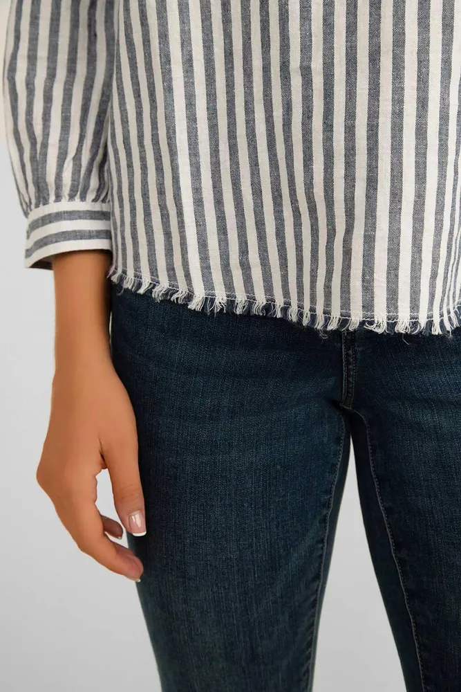 Striped Linen Top