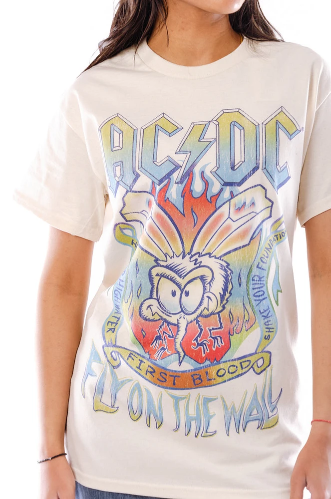 Unisex AC/DC Fly On The Wall Tee