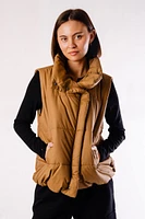 Asymmetrical Zip-Up Puffer Vest