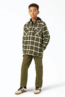 Boys Flannel Shirt Jacket