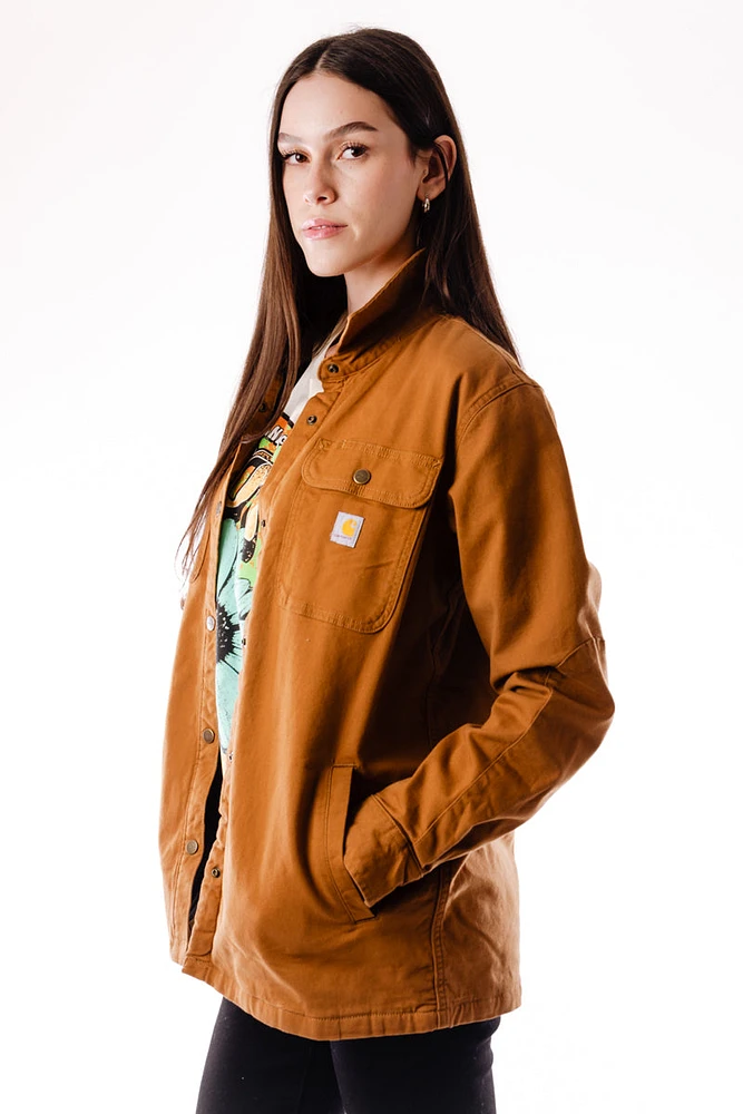 Canvas Fleece-Lined Shacket