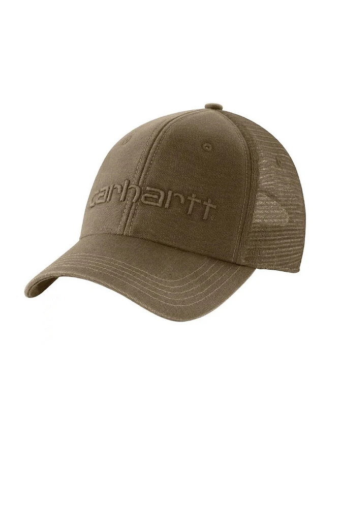 Canvas Mesh-Back Logo Cap