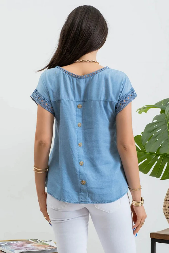 Chambray Top