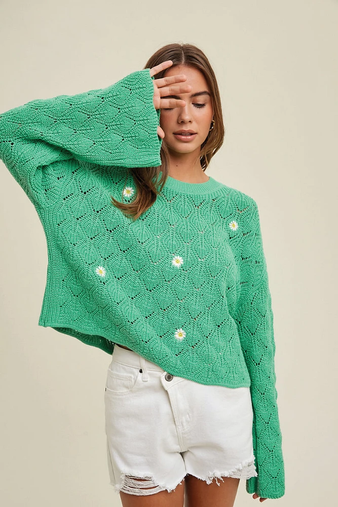 Daisy On My Mind Sweater