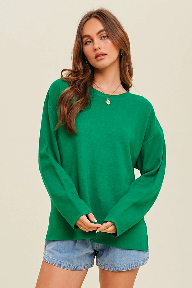 Drop Shoulder Sweater