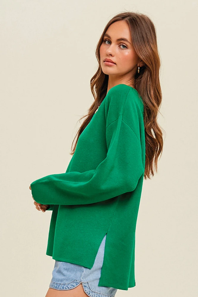 Drop Shoulder Sweater