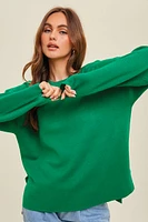 Drop Shoulder Sweater