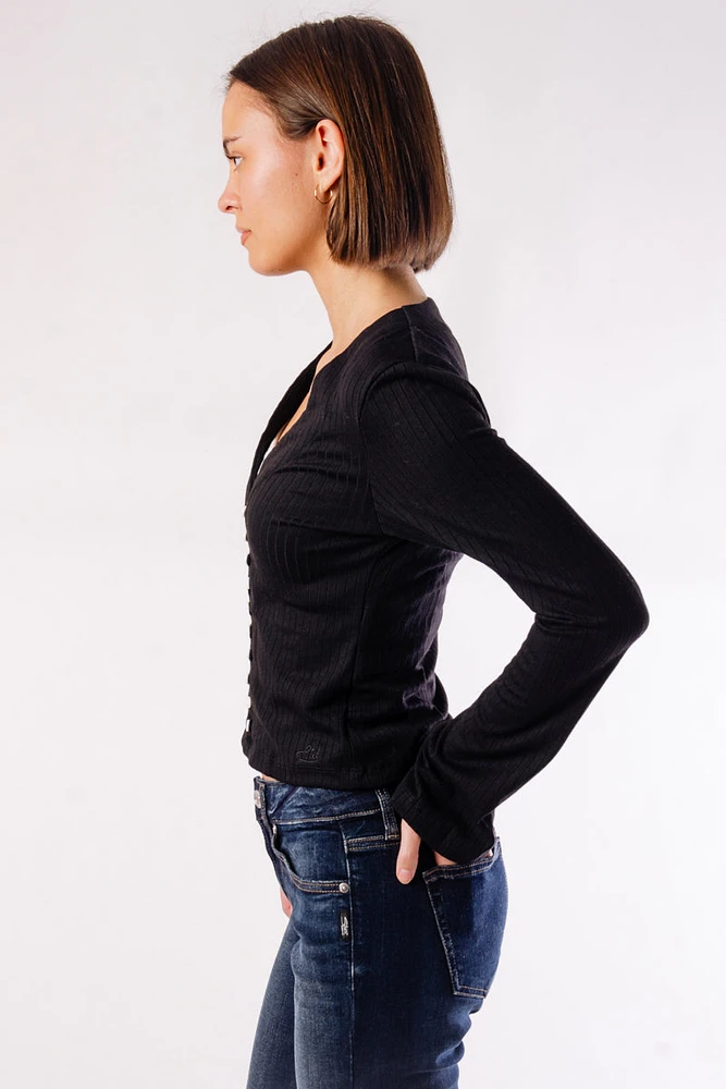 Flared Cuff Long Sleeve Shirt