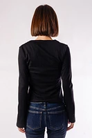 Flared Cuff Long Sleeve Shirt