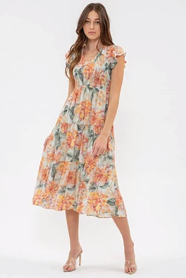 Floral Midi Dress