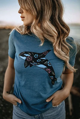 Floral Orca Tee