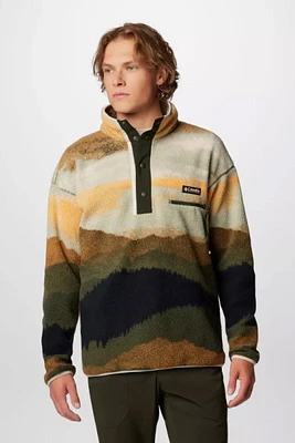 Helvetia Printed Half Snap Fleece Pullover