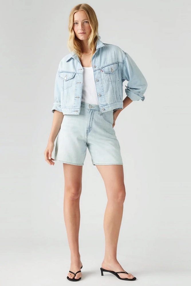 High-Rise Baggy Shorts