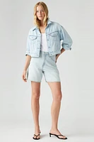 High-Rise Baggy Shorts