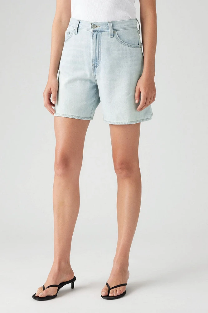 High-Rise Baggy Shorts