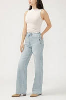 Highly Desirable High Rise Trouser Leg Jeans