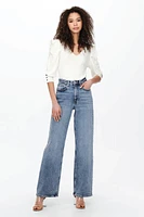 Juicy High Waist Wide Leg Jeans