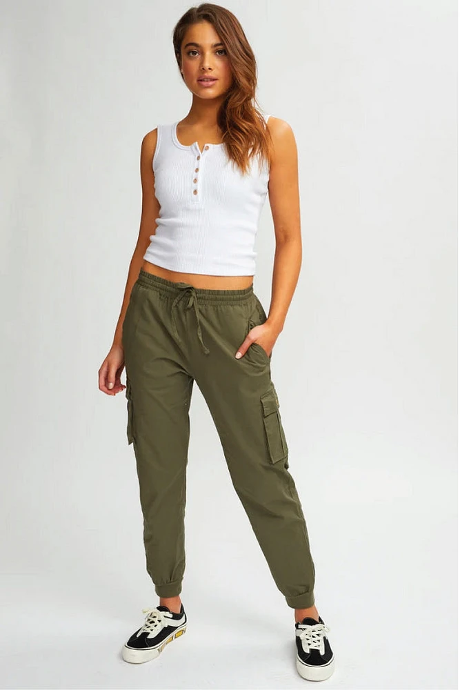 Linen Cargo Pants