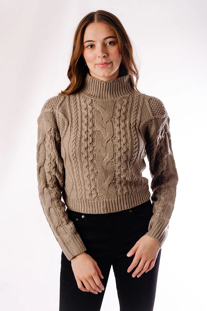 Mock Cable Sweater