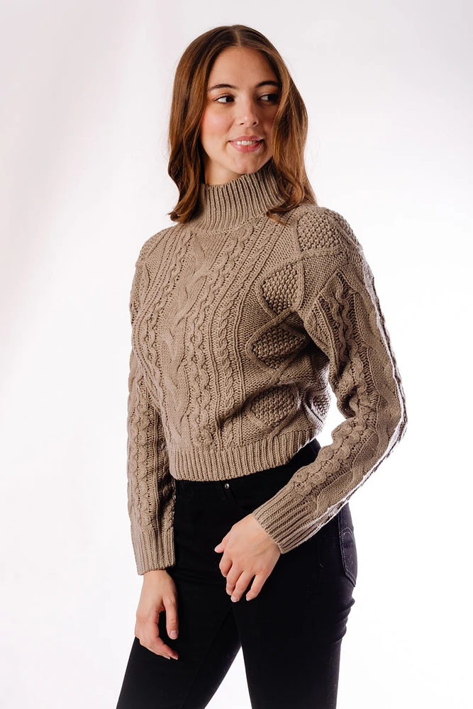 Mock Cable Sweater