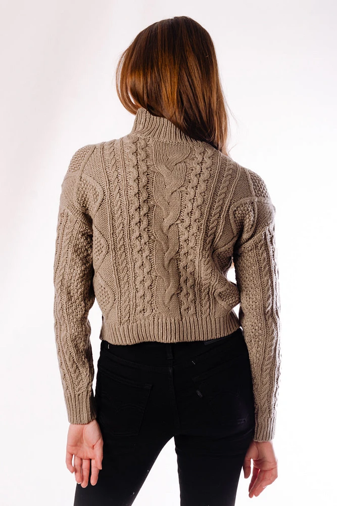 Mock Cable Sweater