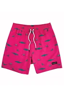 Pinky Alligator Swim Shorts