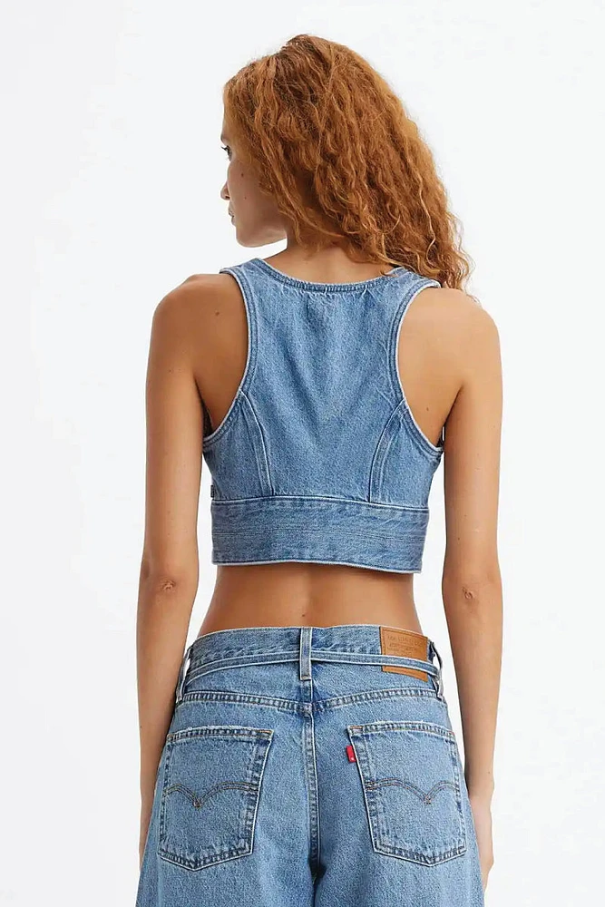 Raine Denim Crop Top