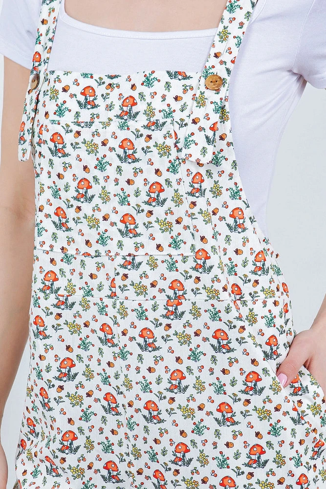 Retro Mushroom Overalls