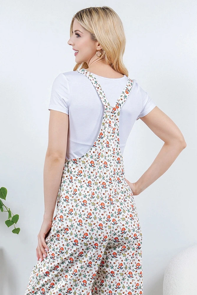 Retro Mushroom Overalls