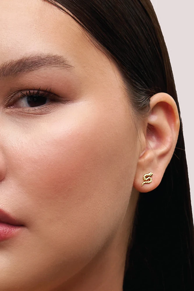 Serpent Stud Earrings