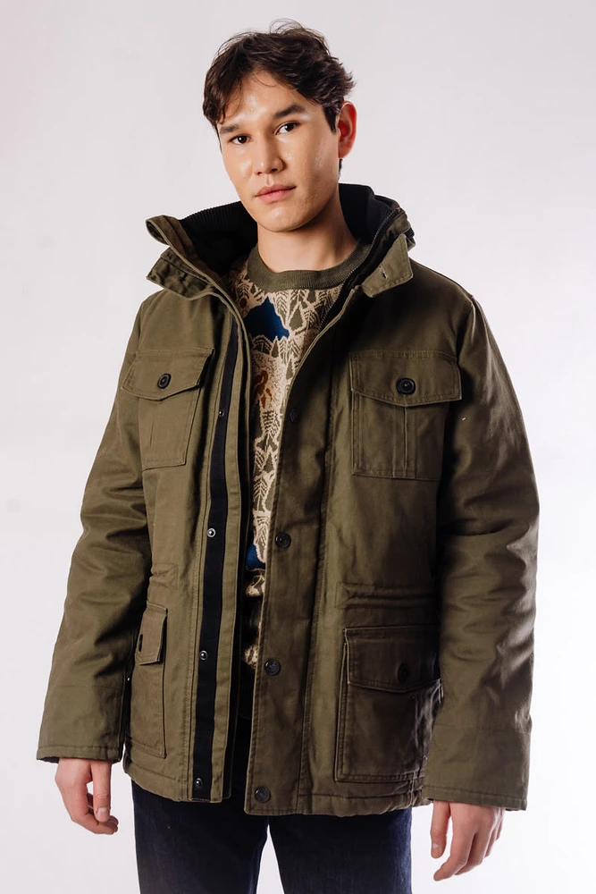 Sherpa Lined Cargo Jacket